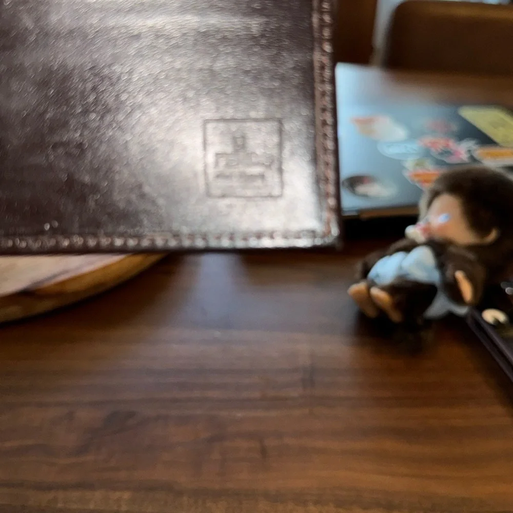 Fendi Logo Flawless Pattern Fold Over Wallet in Brown and Tan - Picture 8 of 8